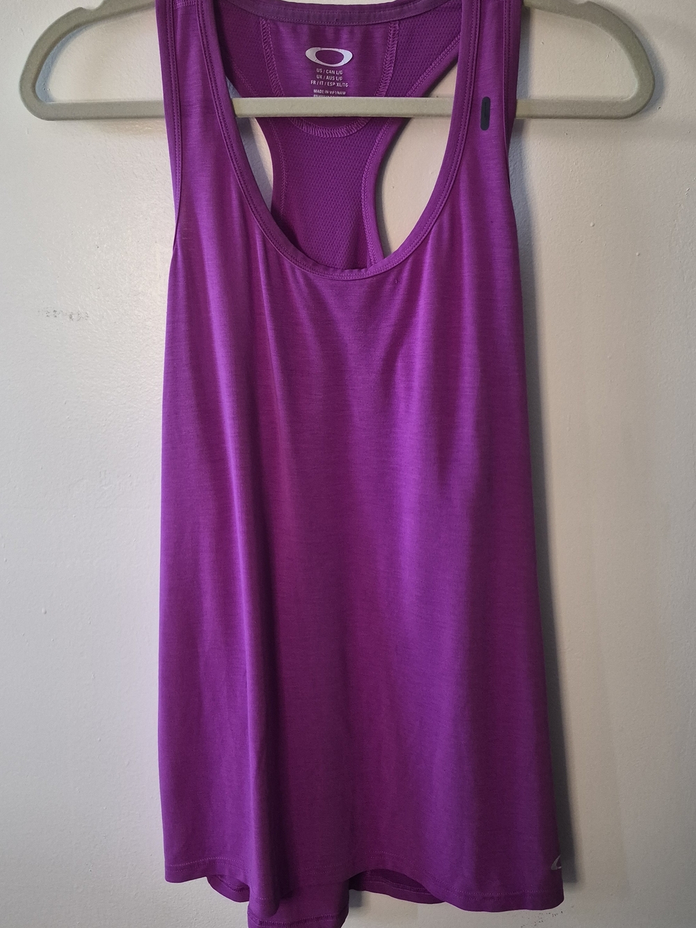 Oakley Magenta Racerback Athletic Tank Top